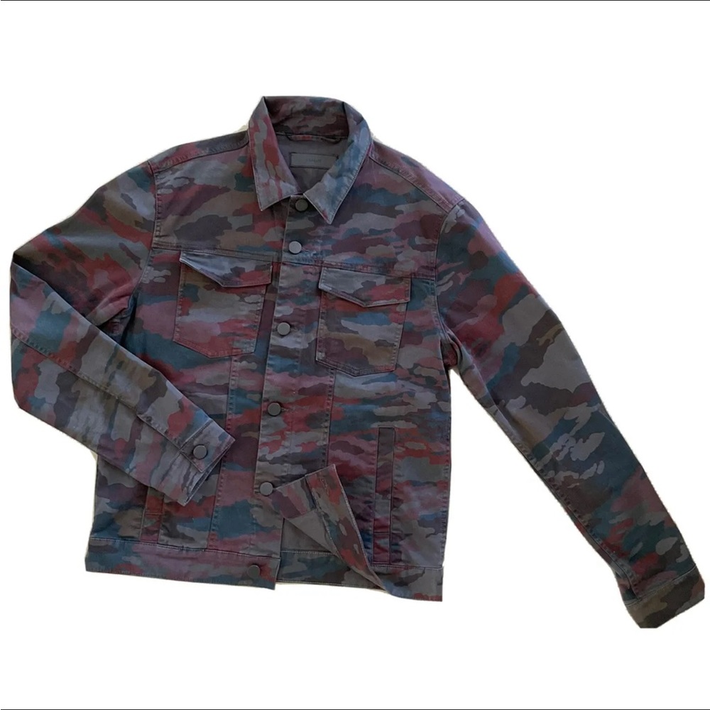 NEW Men's J brand Acamar multicolor camp trucker jacket Large